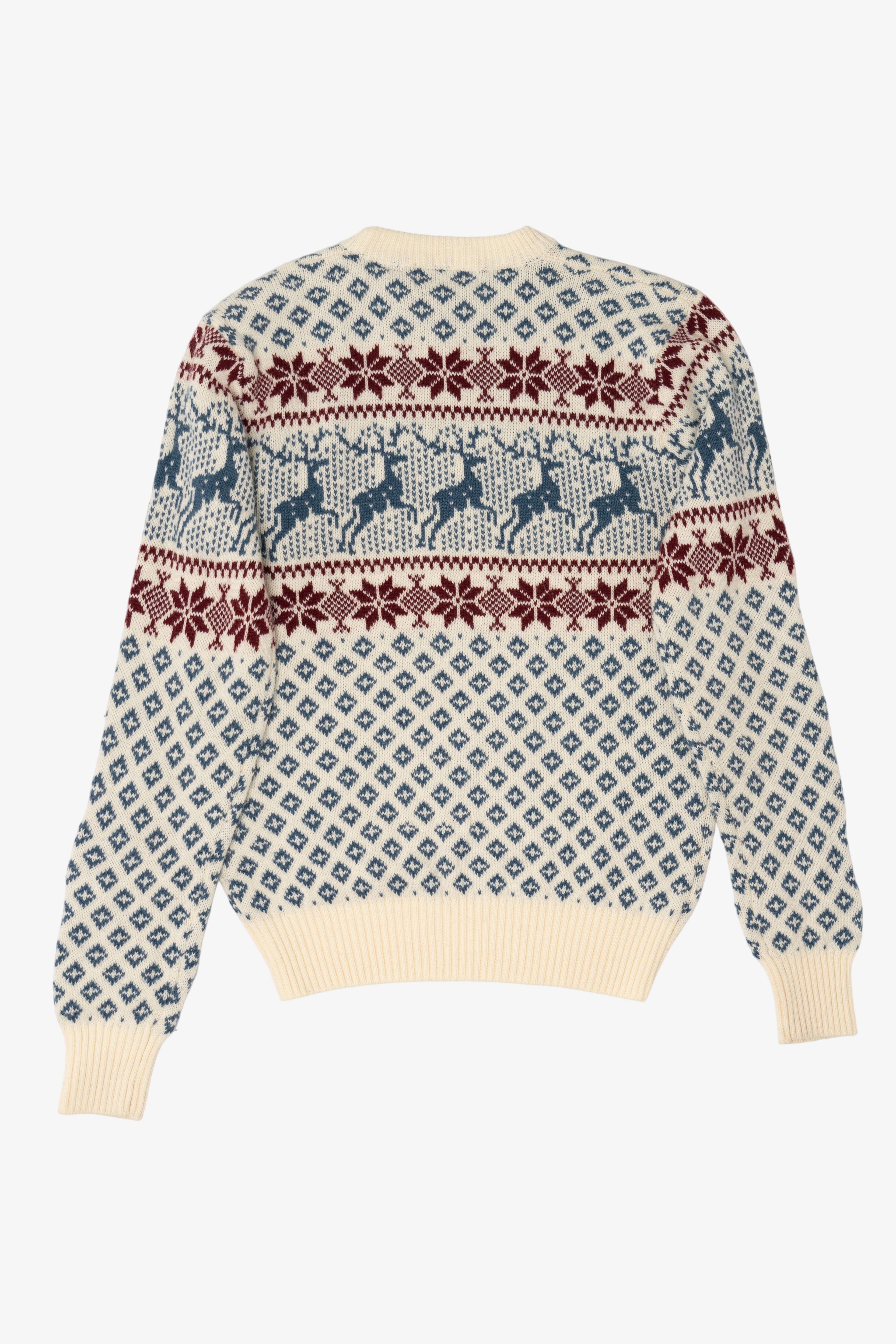 Vintage Ivory Astor One Fair Isle Sweater (1980s)
