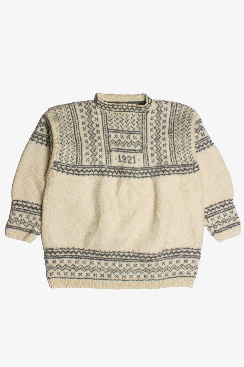 Vintage 1940s Fair Isle Sweater 997