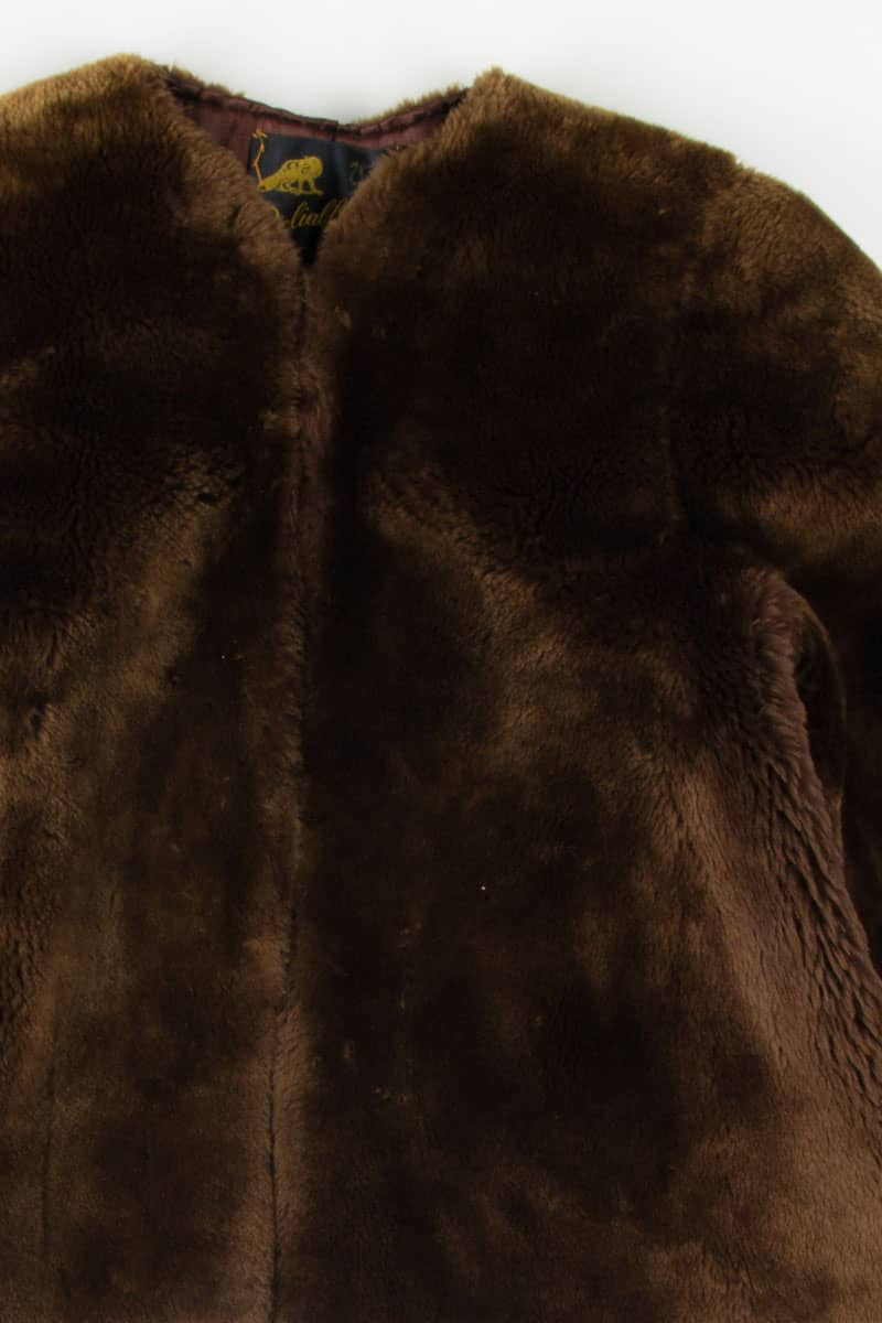 Short Faux Fur Teddy Coat
