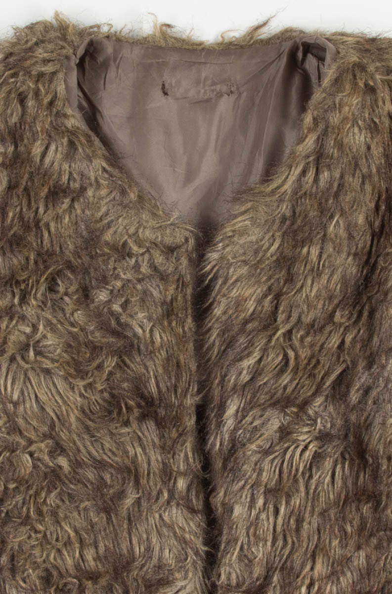 Brown Shag Vest