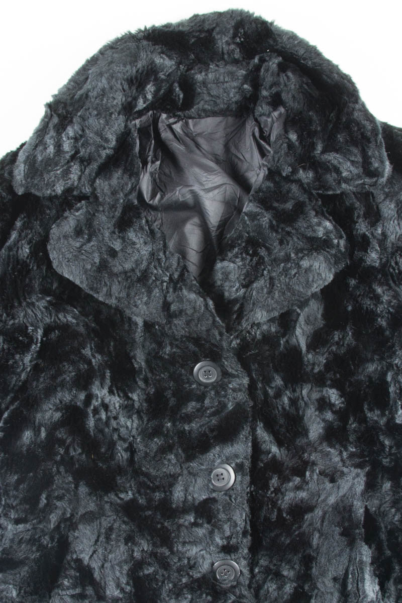 Reversible Black Vintage Fur Coat 1