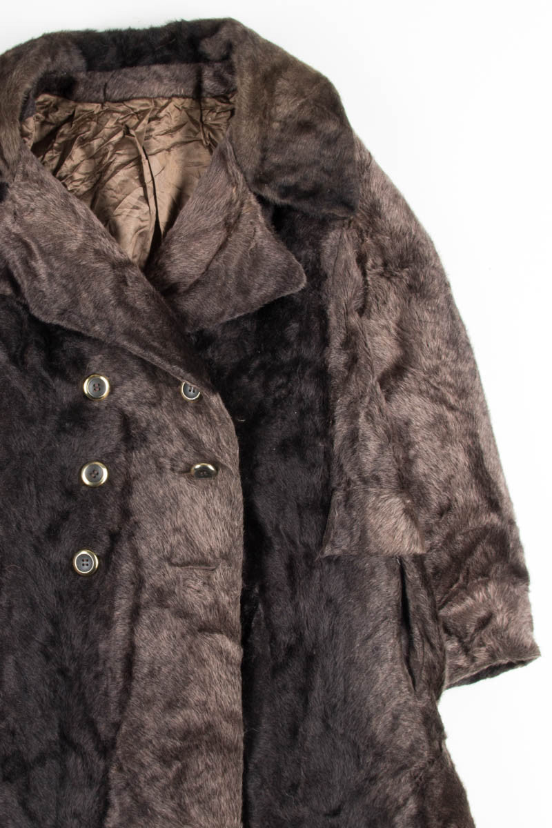 Brown Vintage Fur Coat 3