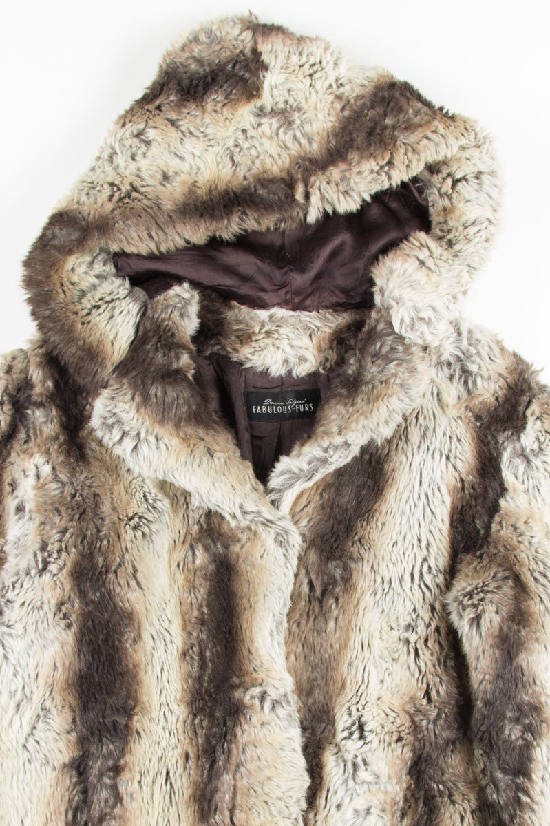 Brown Tonal Fur Coat
