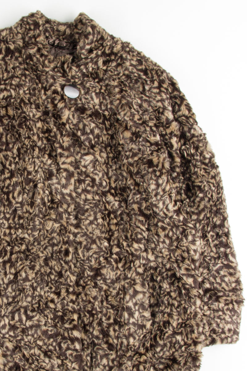 Caramel Swirl Faux Fur Coat
