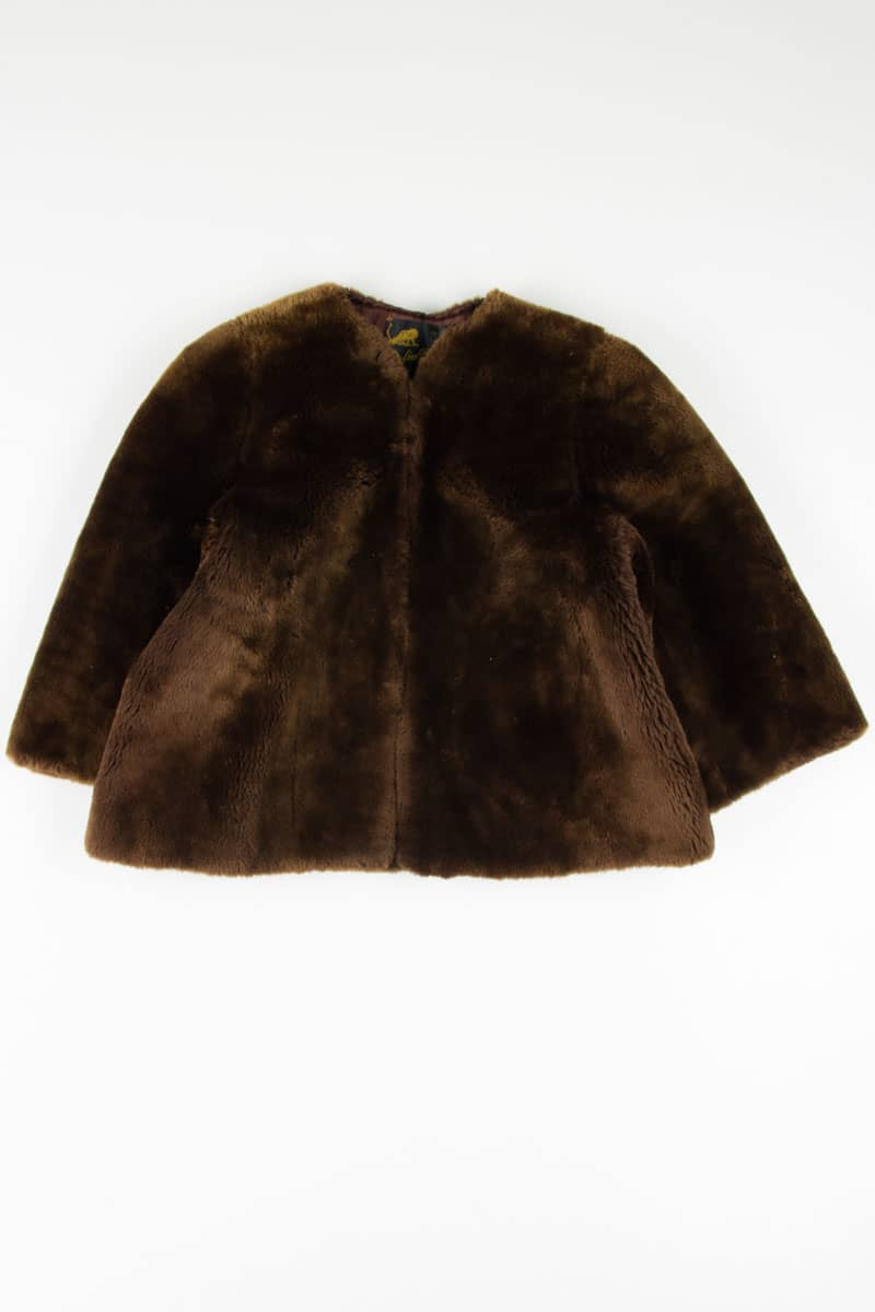 Short Faux Fur Teddy Coat