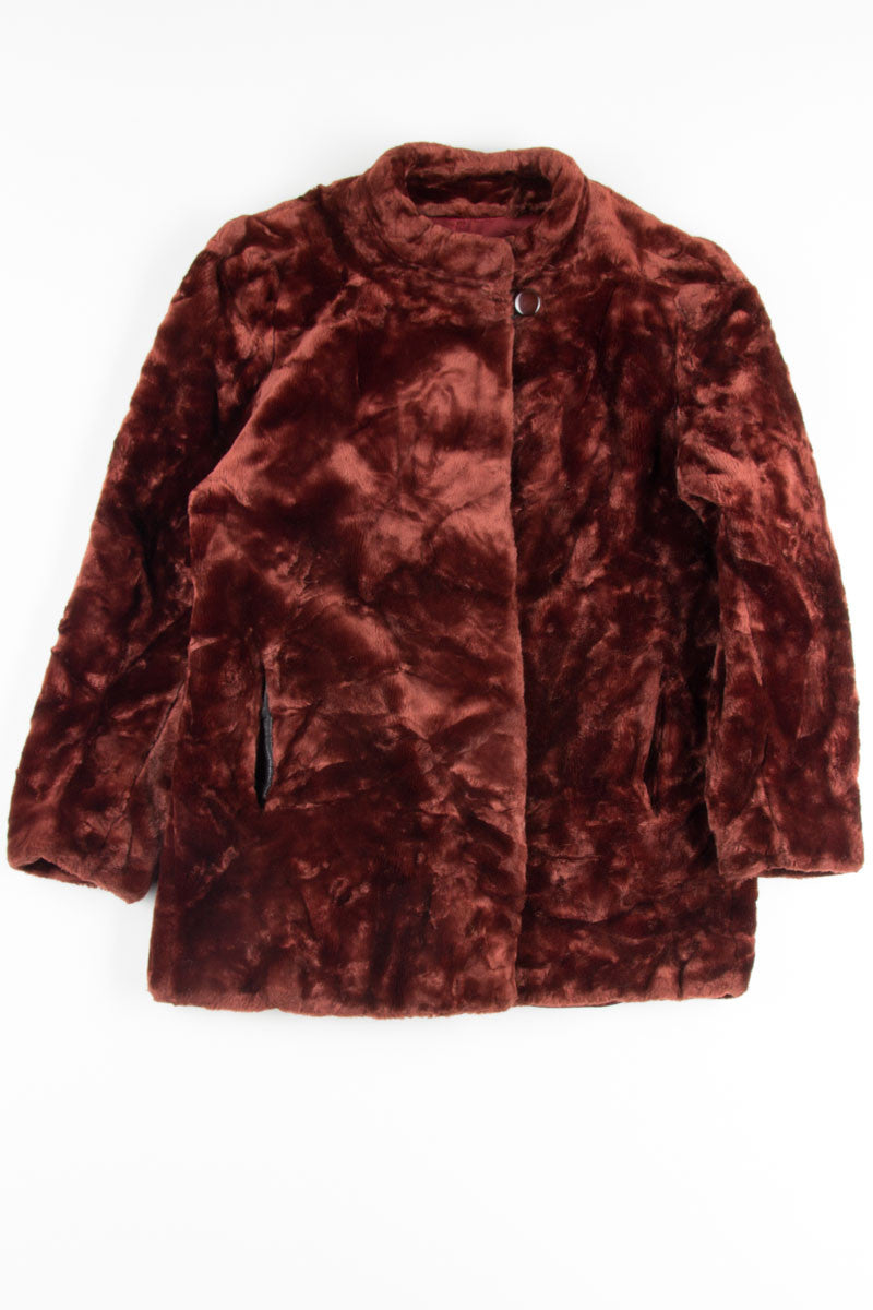 Burgundy Fur Coat
