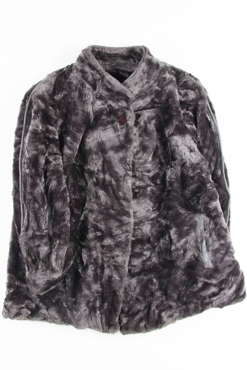 Grey Vintage Fur Coat