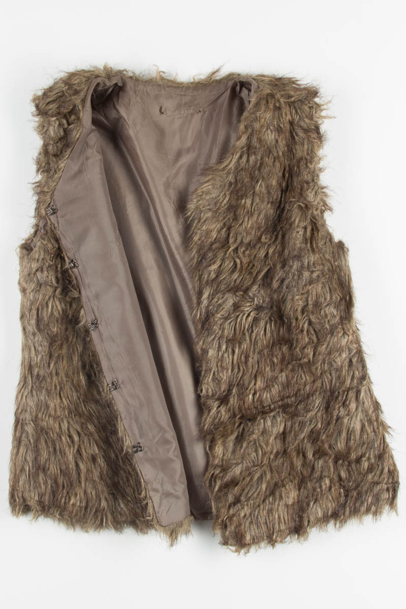 Brown Shag Vest