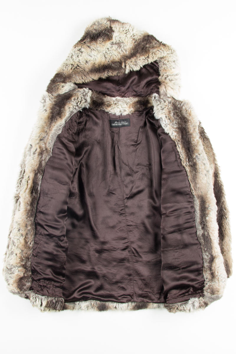 Brown Tonal Fur Coat