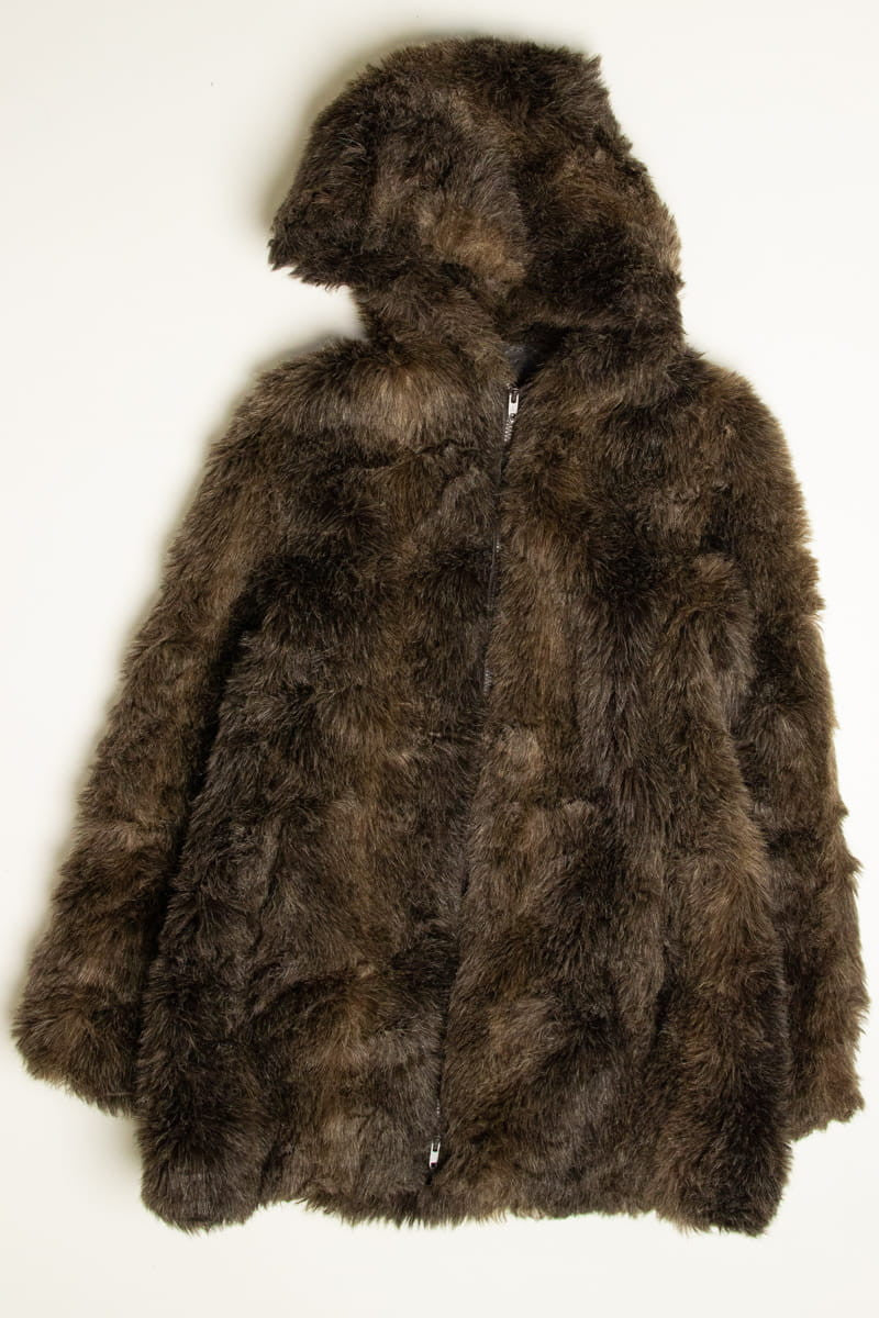 Vintage Sears Bear Faux Fur Coat