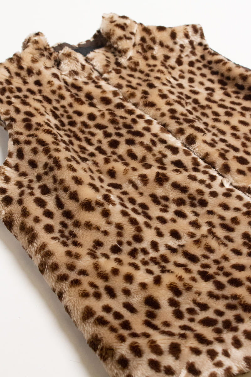 Cheetah Faux Fur Vest