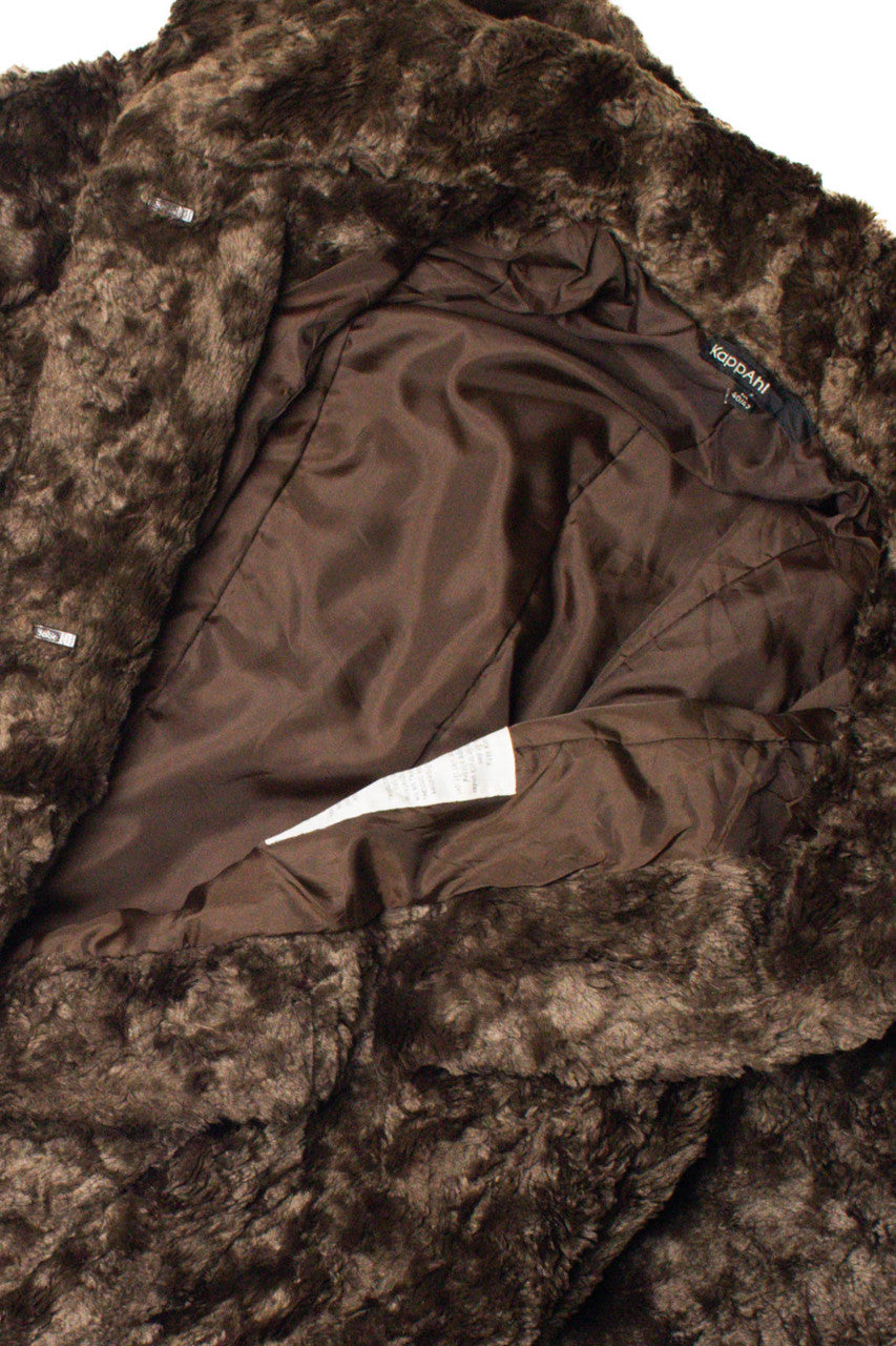 Brown Faux Faur Coat