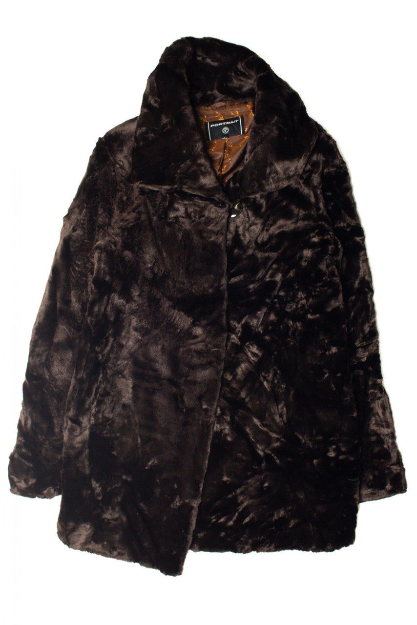 Brown Faux Fur Coat 2