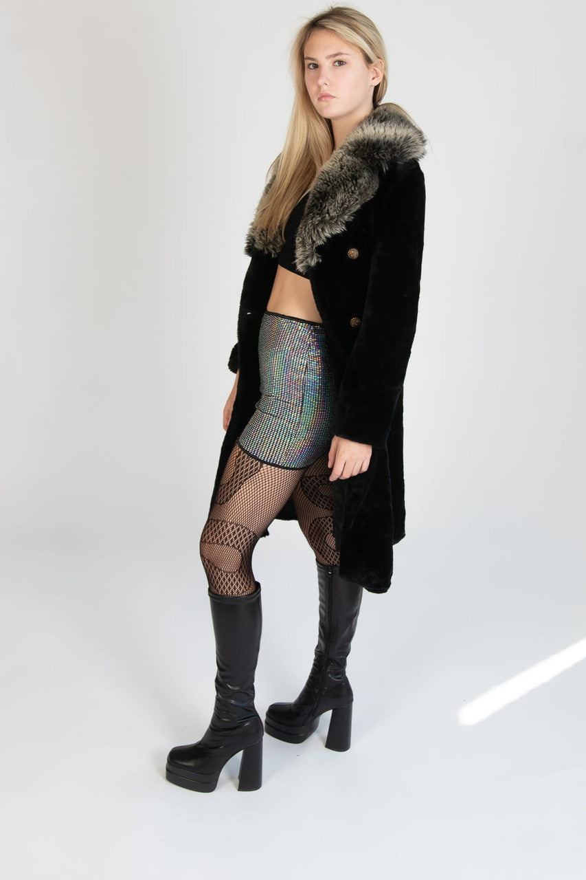 Vintage Rogues Gallery Faux Fur Coat (1970s)