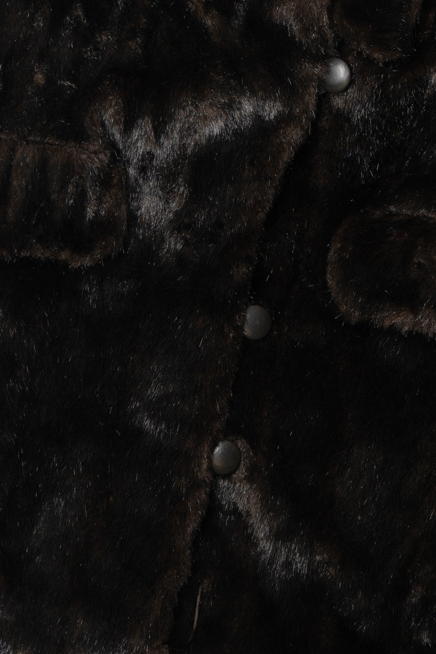 Vintage R.Z.R. Active Dark Brown Fur Coat