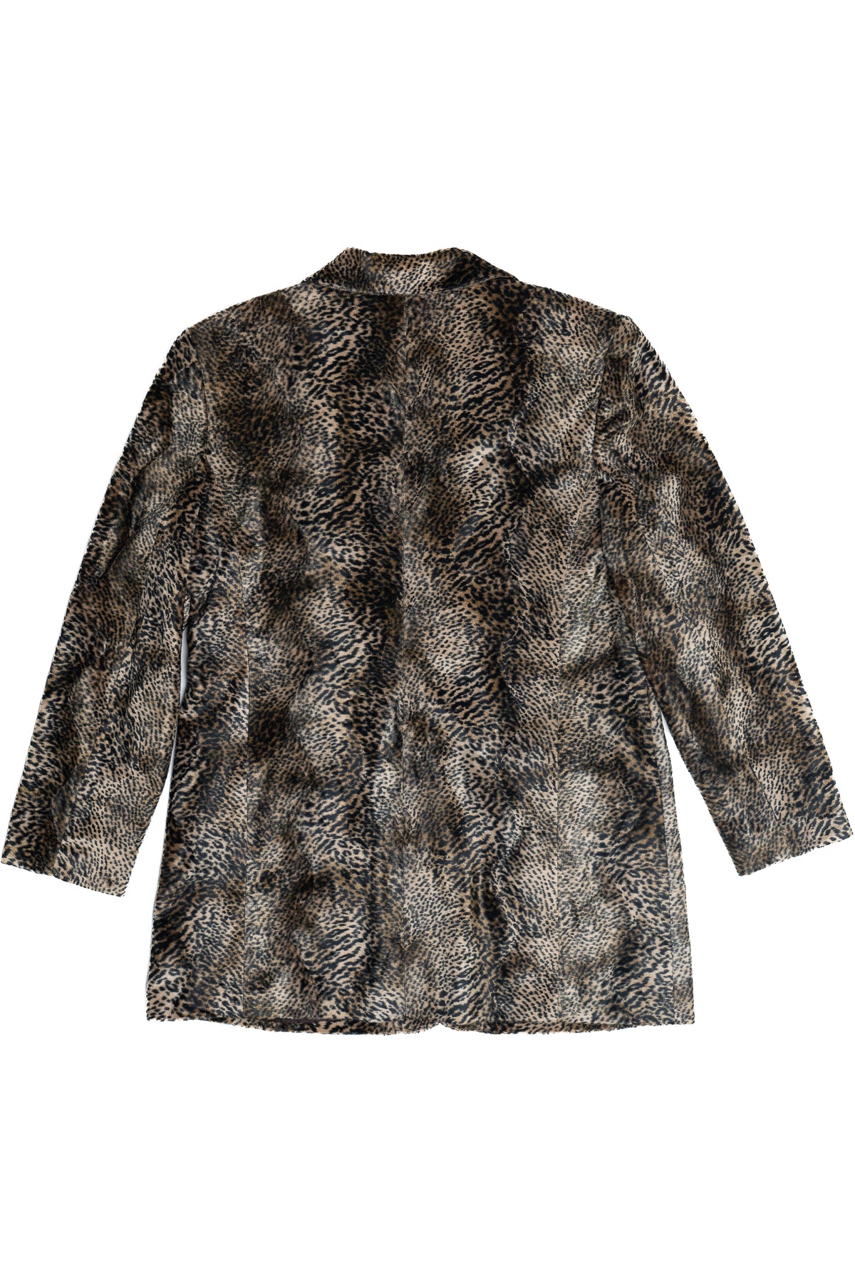Vintage Executive Collection Leopard And Cheetah Faux Fur Blazer (1990s)