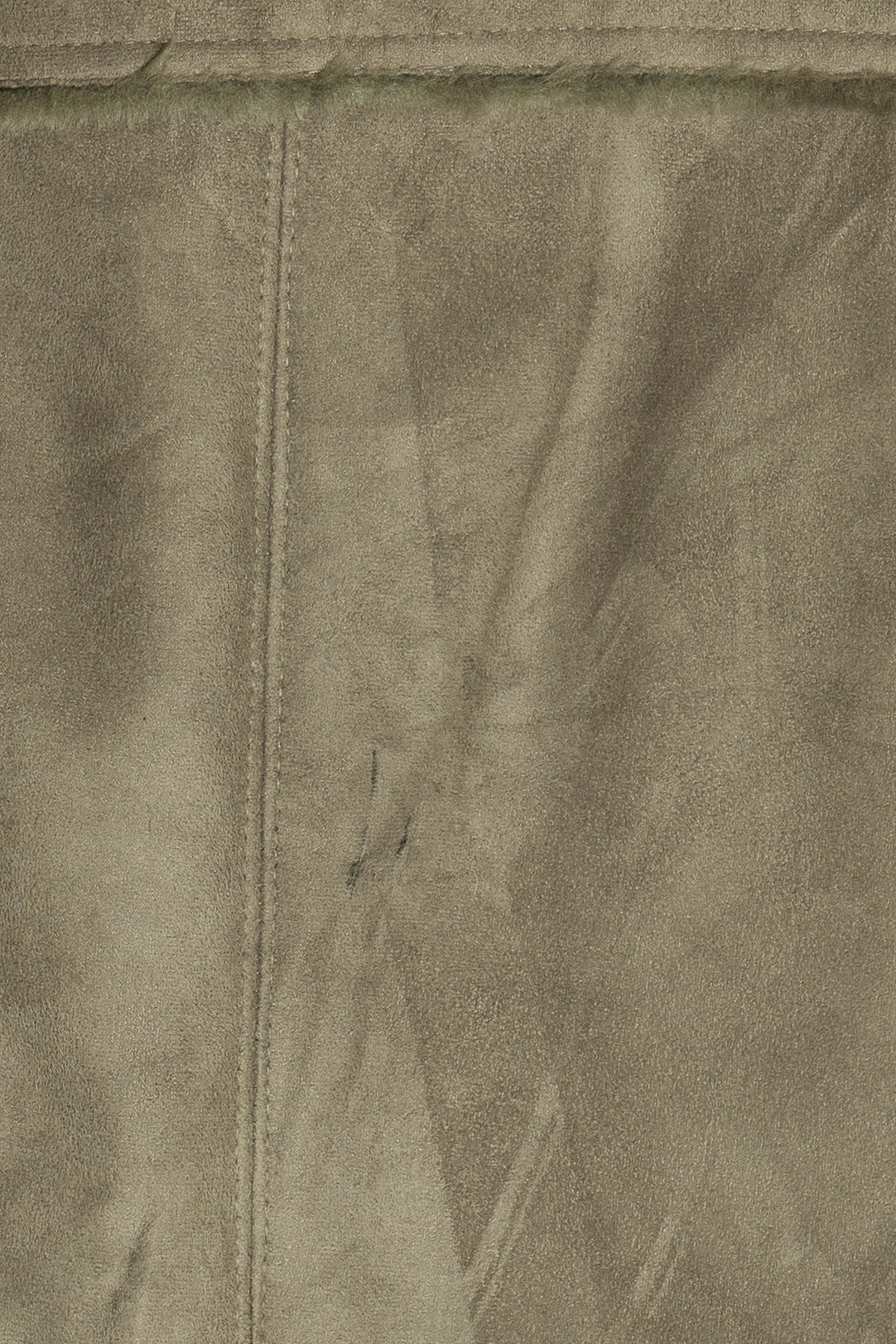 Chadwick's Sage Green Faux Suede Fur Coat