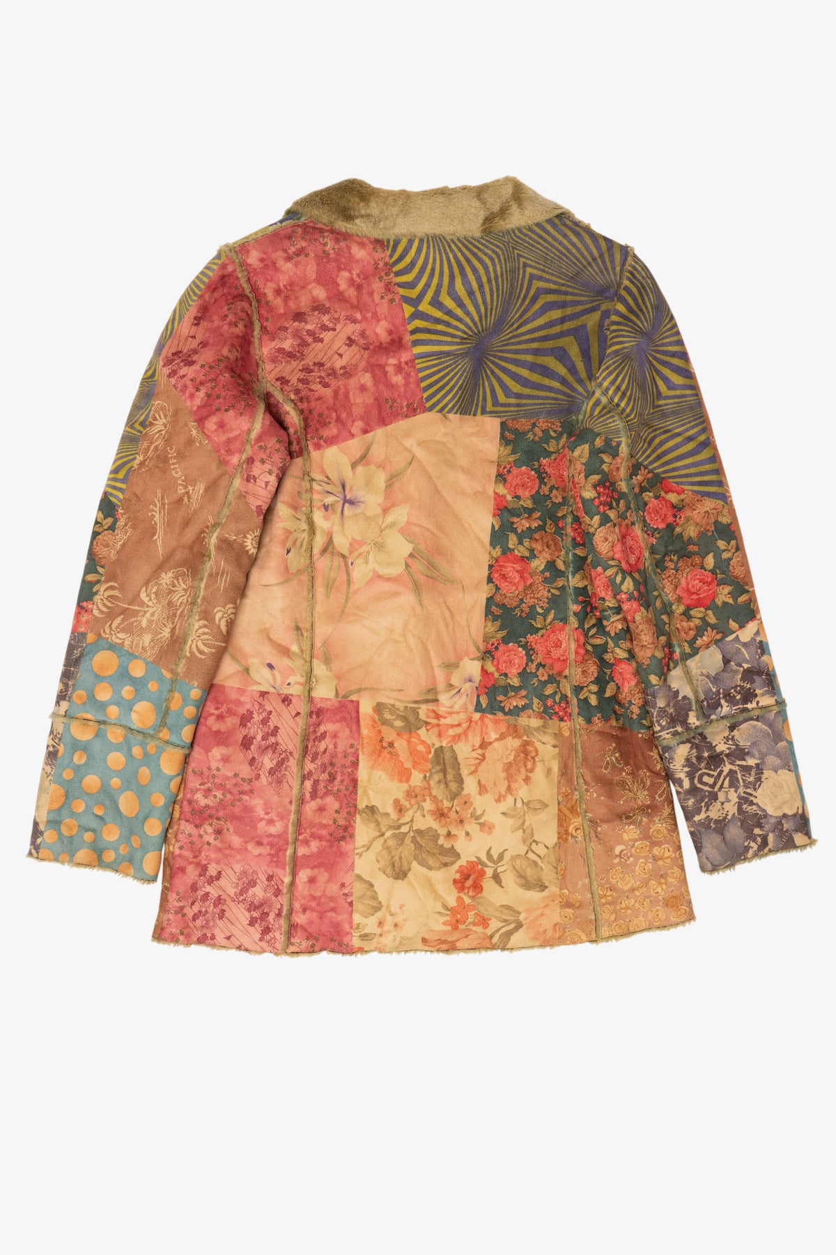 Vintage Y2k Toofan Patchwork Faux Fur Lined Jacket (2000s)