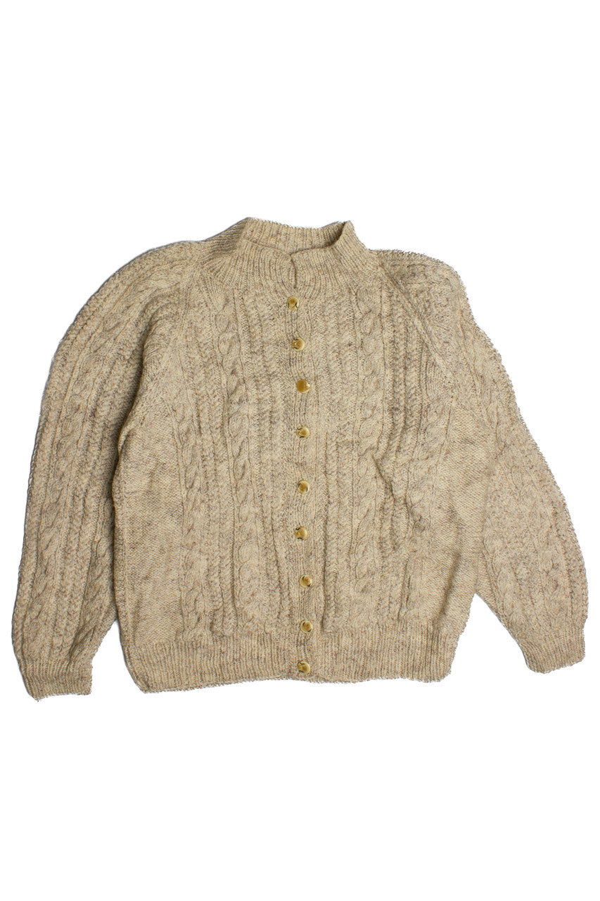 Vintage Fisherman Cardigan Sweater 1014