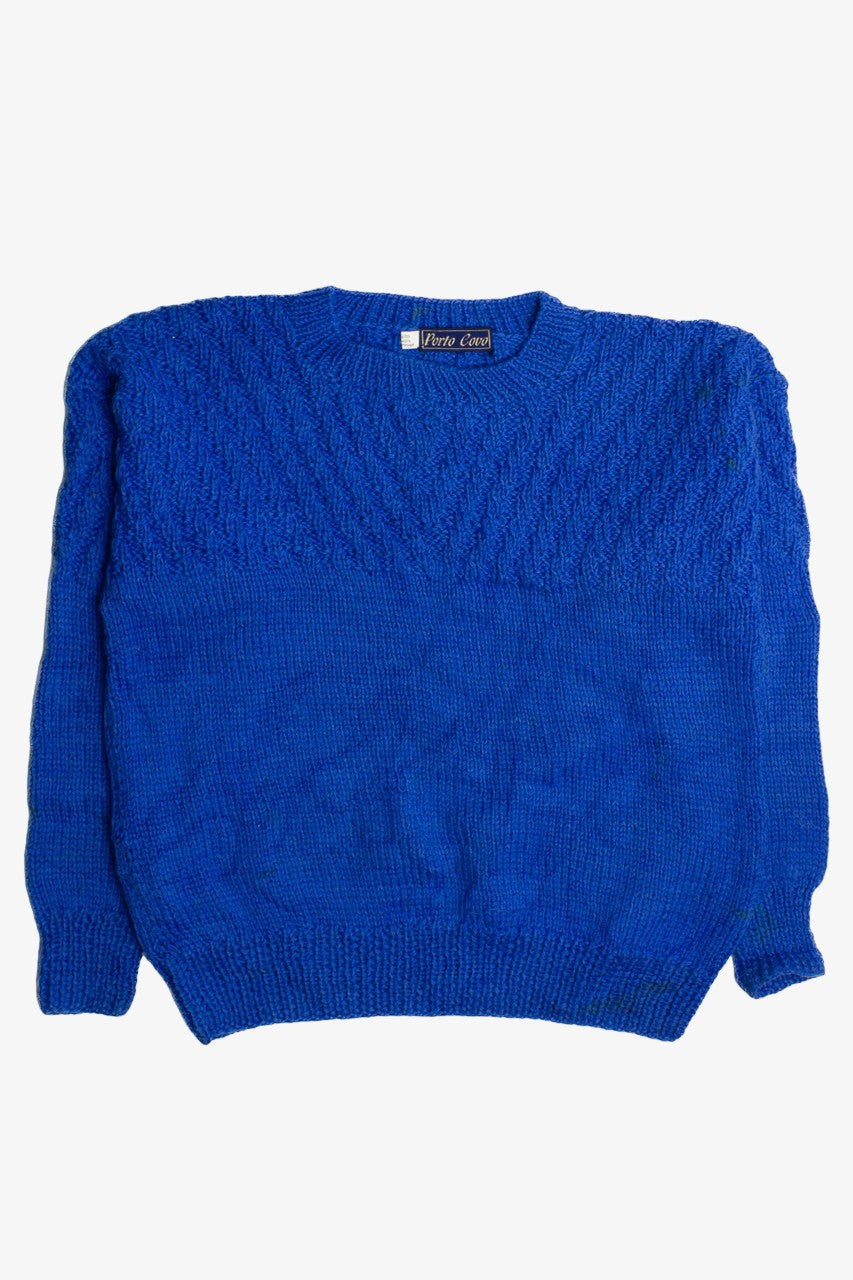 Vintage Porto Covo Blue Fisherman Sweater (1980s)