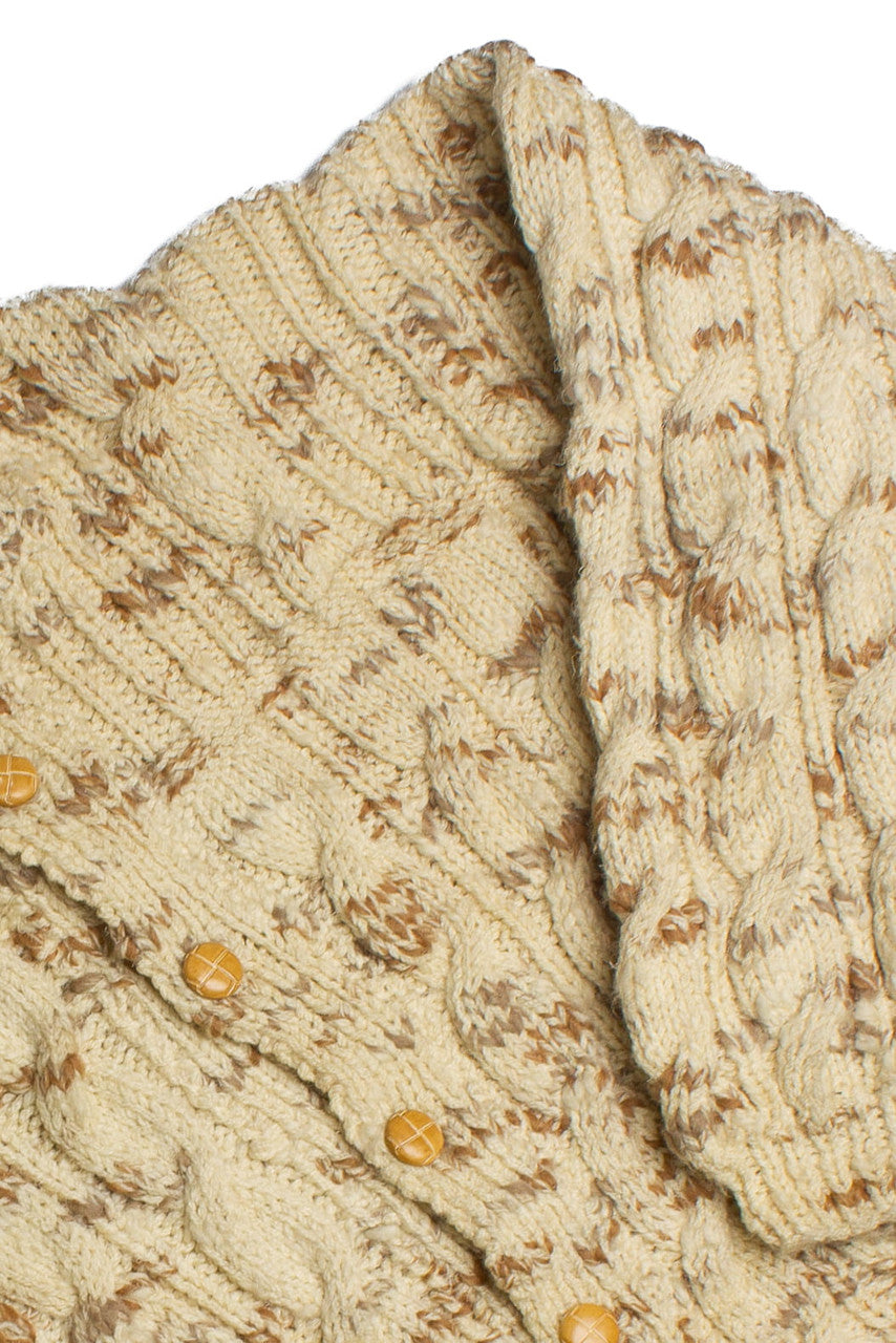 Vintage Fisherman Cardigan Sweater (1970s) 1058