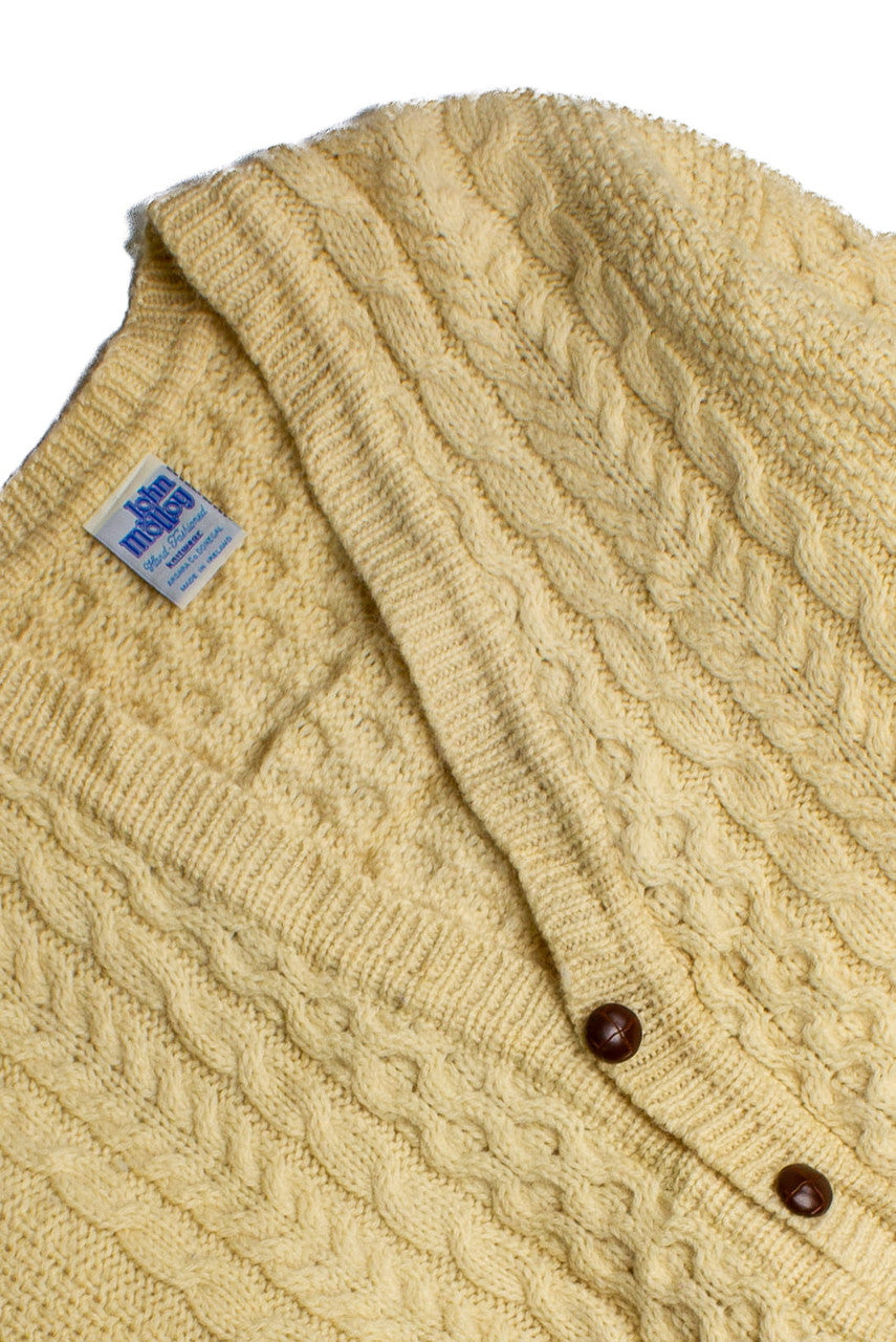 Vintage Johnny Malloy Cardigan Fisherman Sweater (1980s)