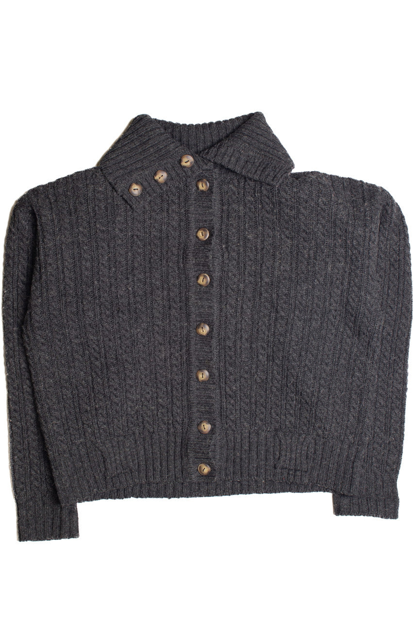 Dark Gray Fisherman Sweater 1111