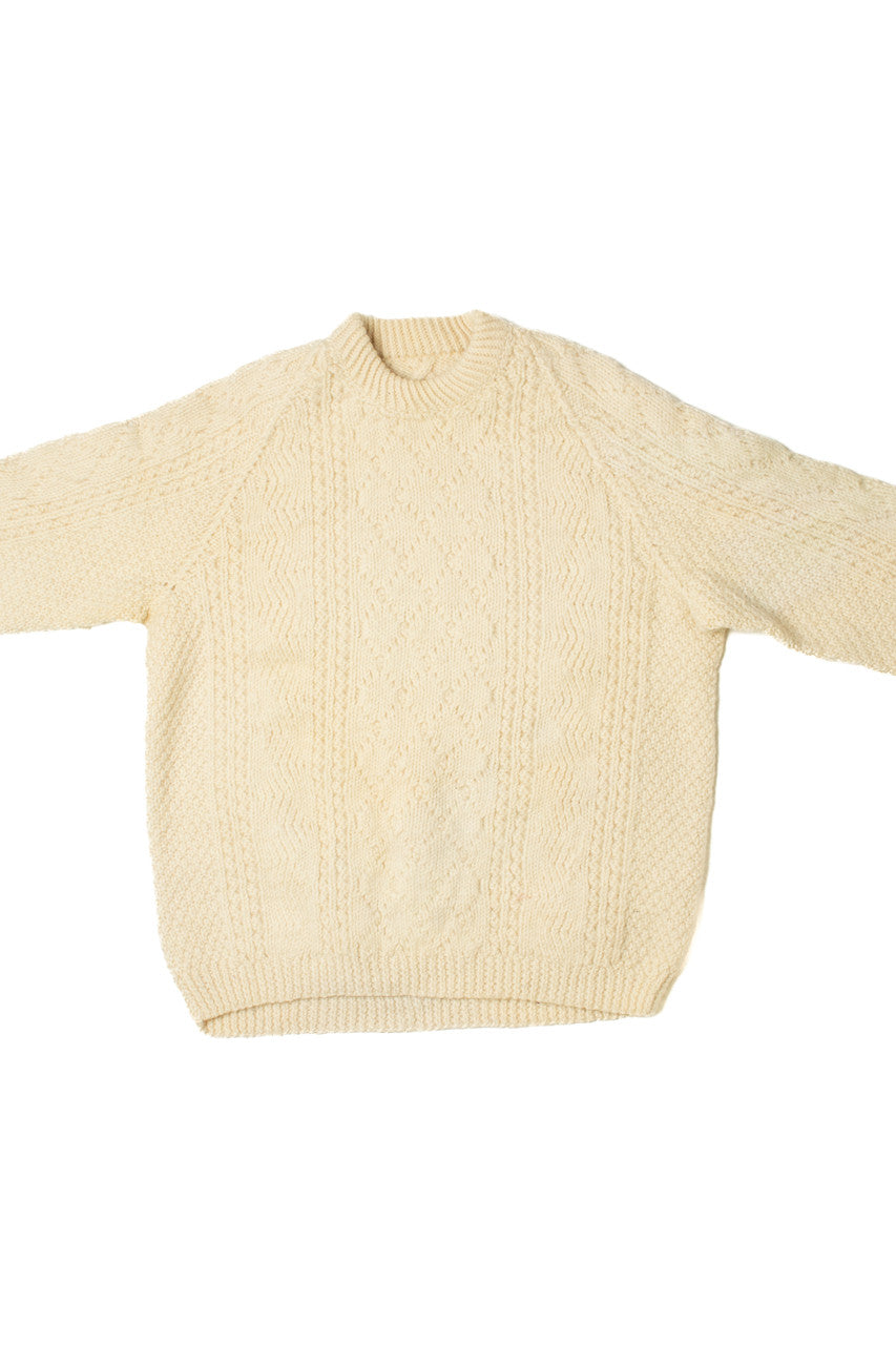 Vintage Ivory Fisherman Sweater 1140