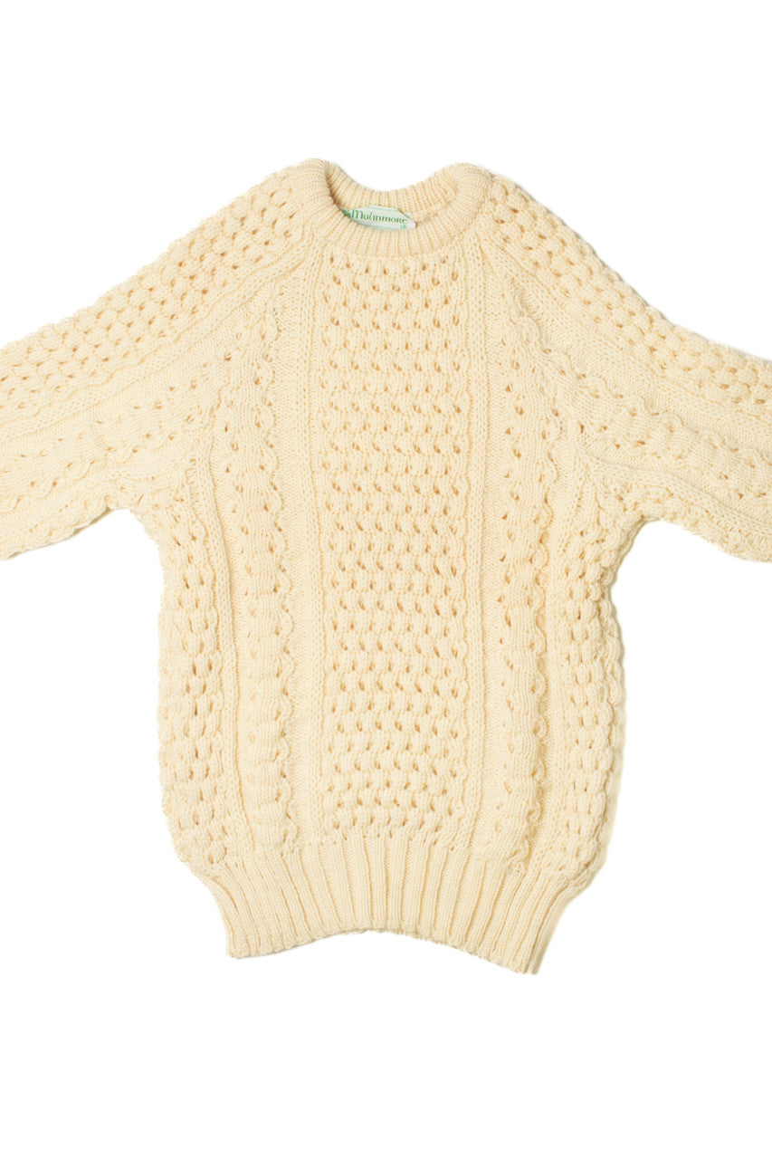 Vintage Hand Knit Irish Fisherman Sweater 1152