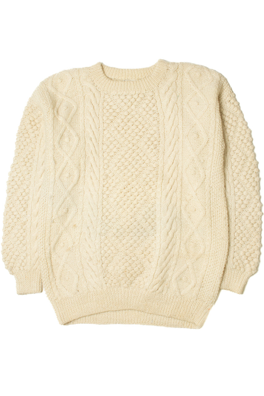 Vintage Hand Knit Fisherman Sweater 1155