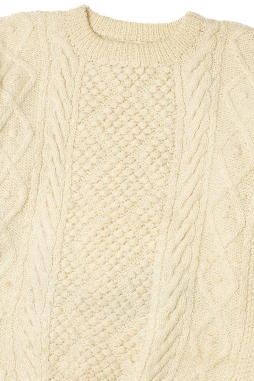 Vintage Hand Knit Fisherman Sweater 1155