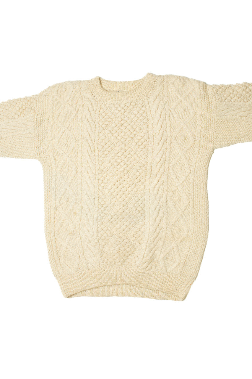 Vintage Hand Knit Fisherman Sweater 1155