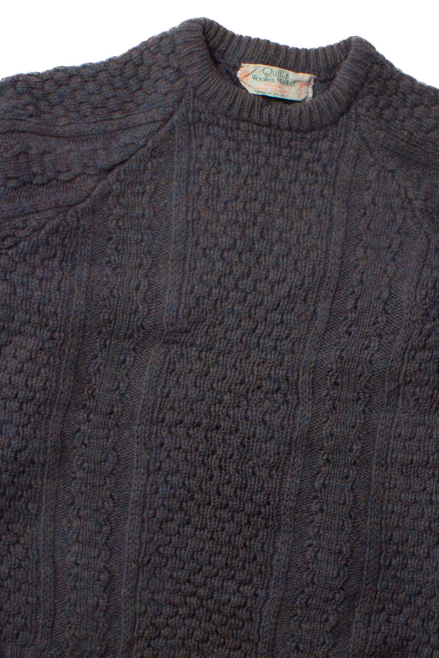 Vintage Quill's Woollen Market Fisherman Sweater 1175