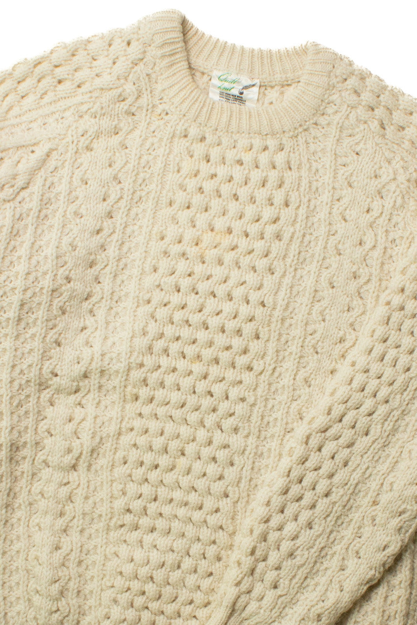 Vintage Quill Knit Fisherman Sweater 1182