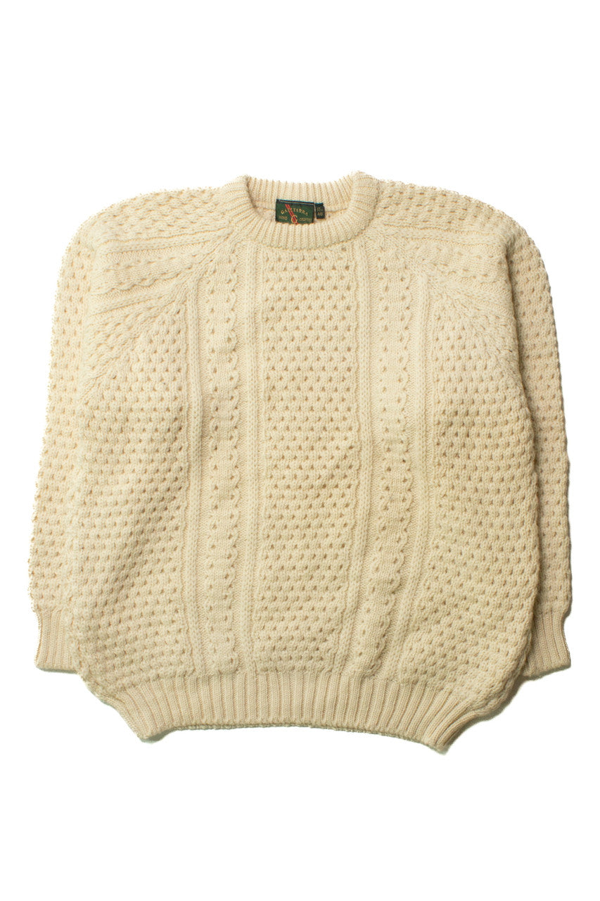 Vintage Gaeltarra Hand Crafted Irish Fisherman Sweater 1184