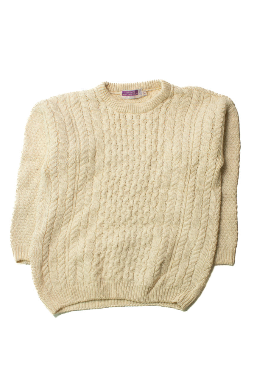 Vintage Highland Home Industries Fisherman Sweater 1195