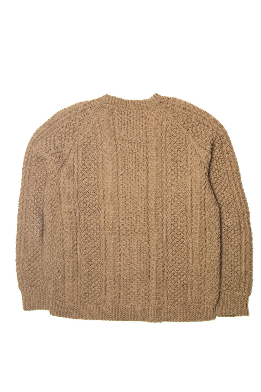 Vintage Beige Fisherman Sweater