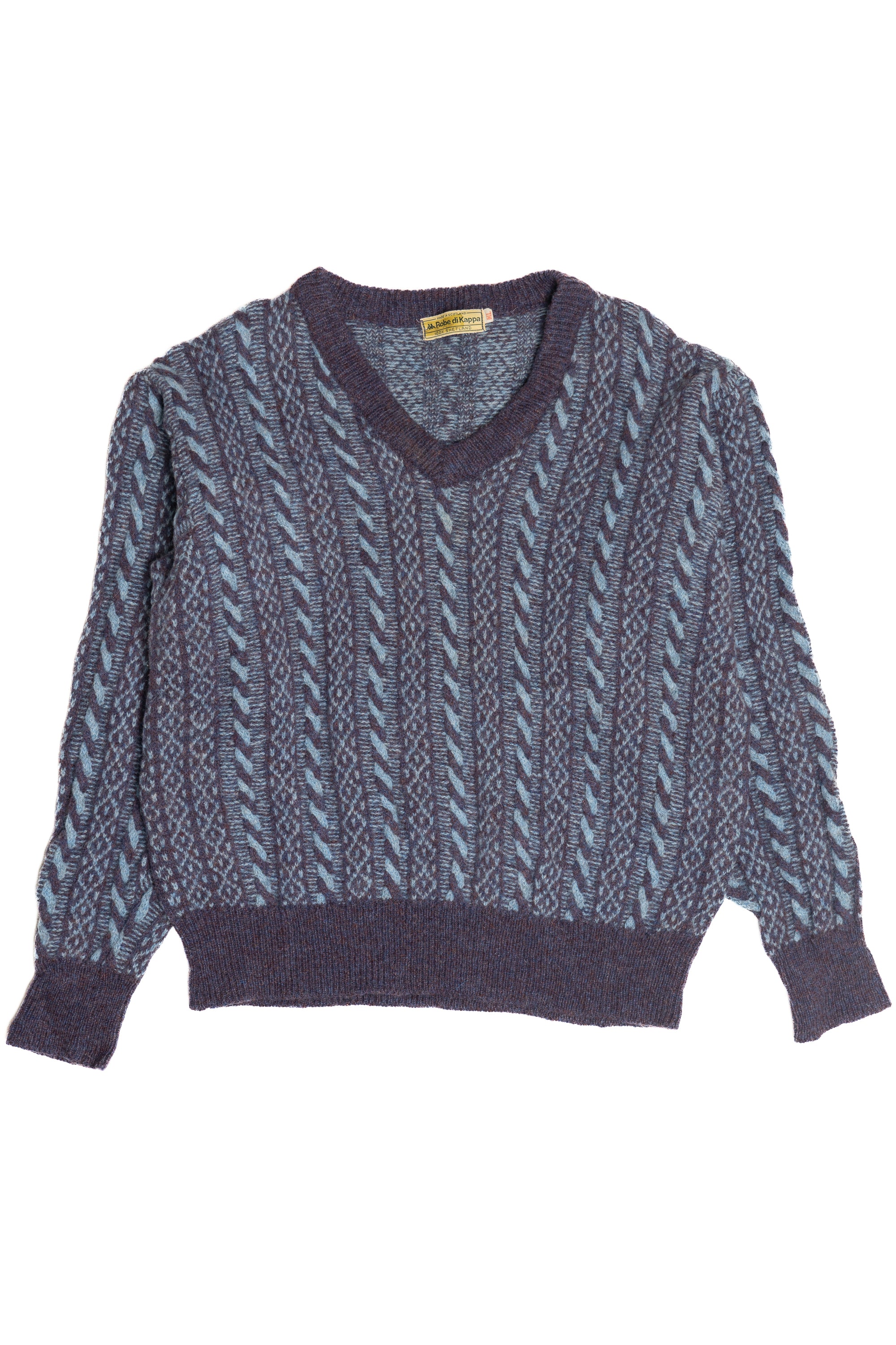 Vintage Robe di Kappa Cable Knit Fisherman Sweater (1990s)