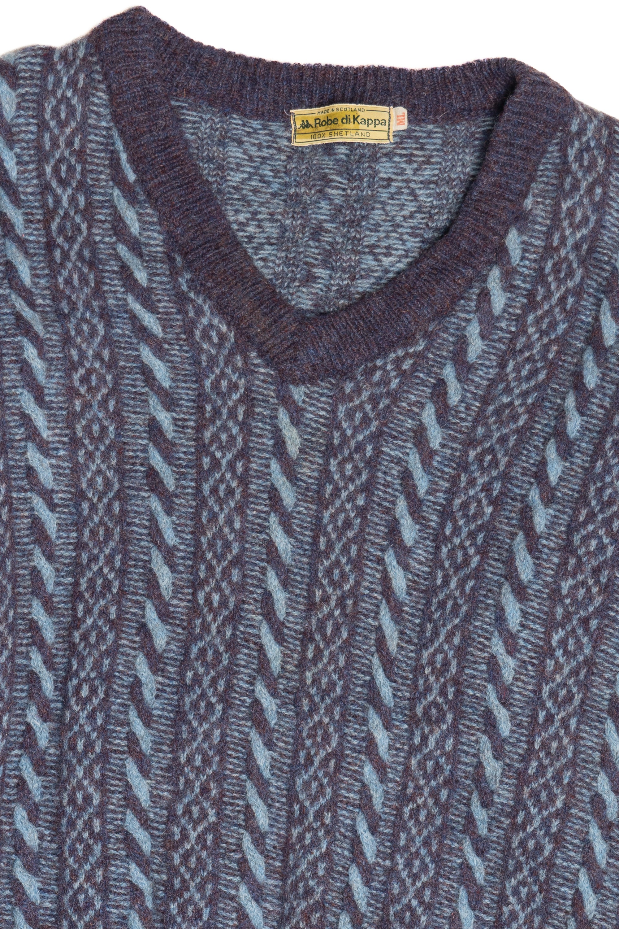 Vintage Robe di Kappa Cable Knit Fisherman Sweater (1990s)