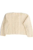 Vintage Fisherman Cable Knit Cardigan Sweater (1990s)
