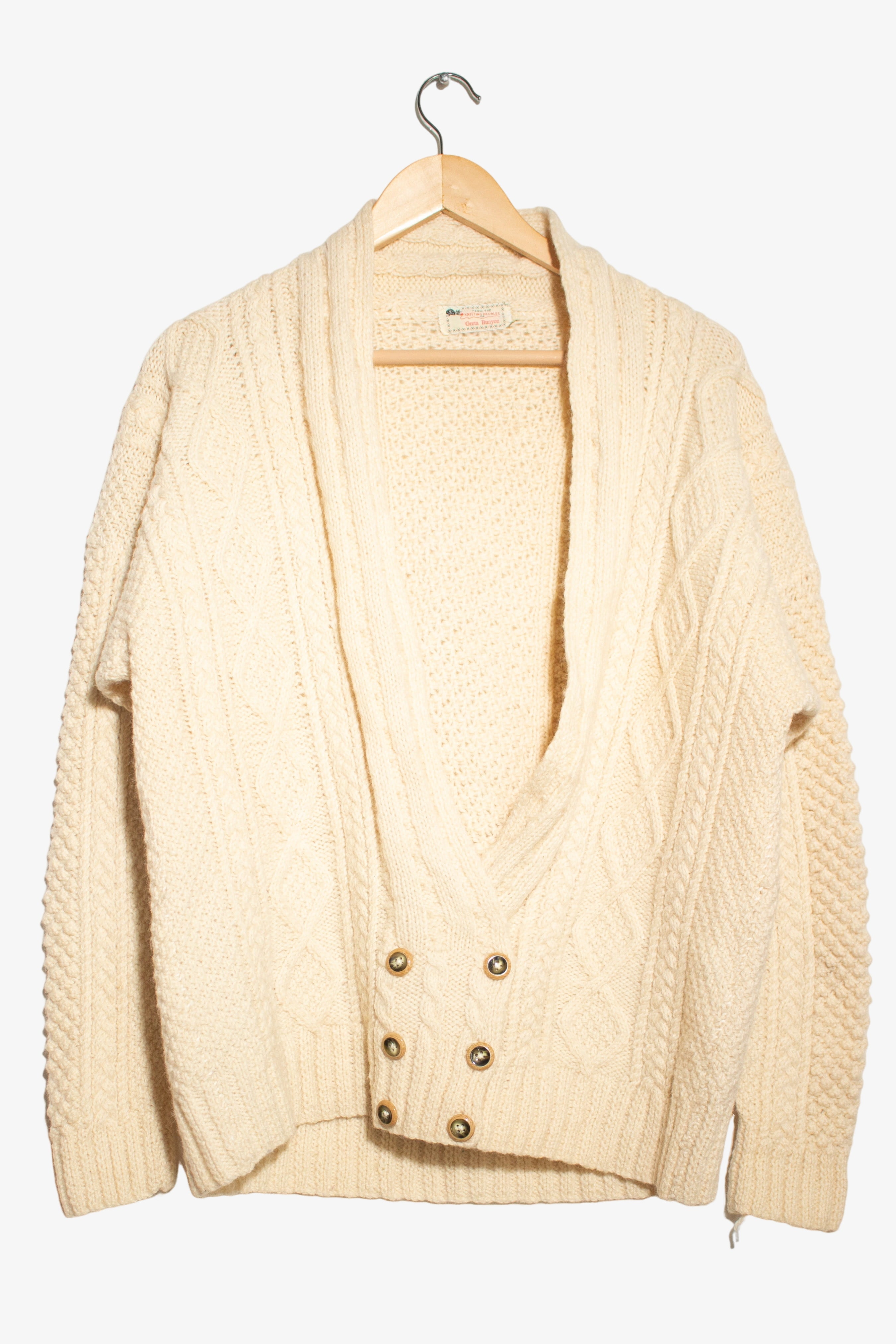 Vintage Homemade Fisherman Cardigan (1980s)