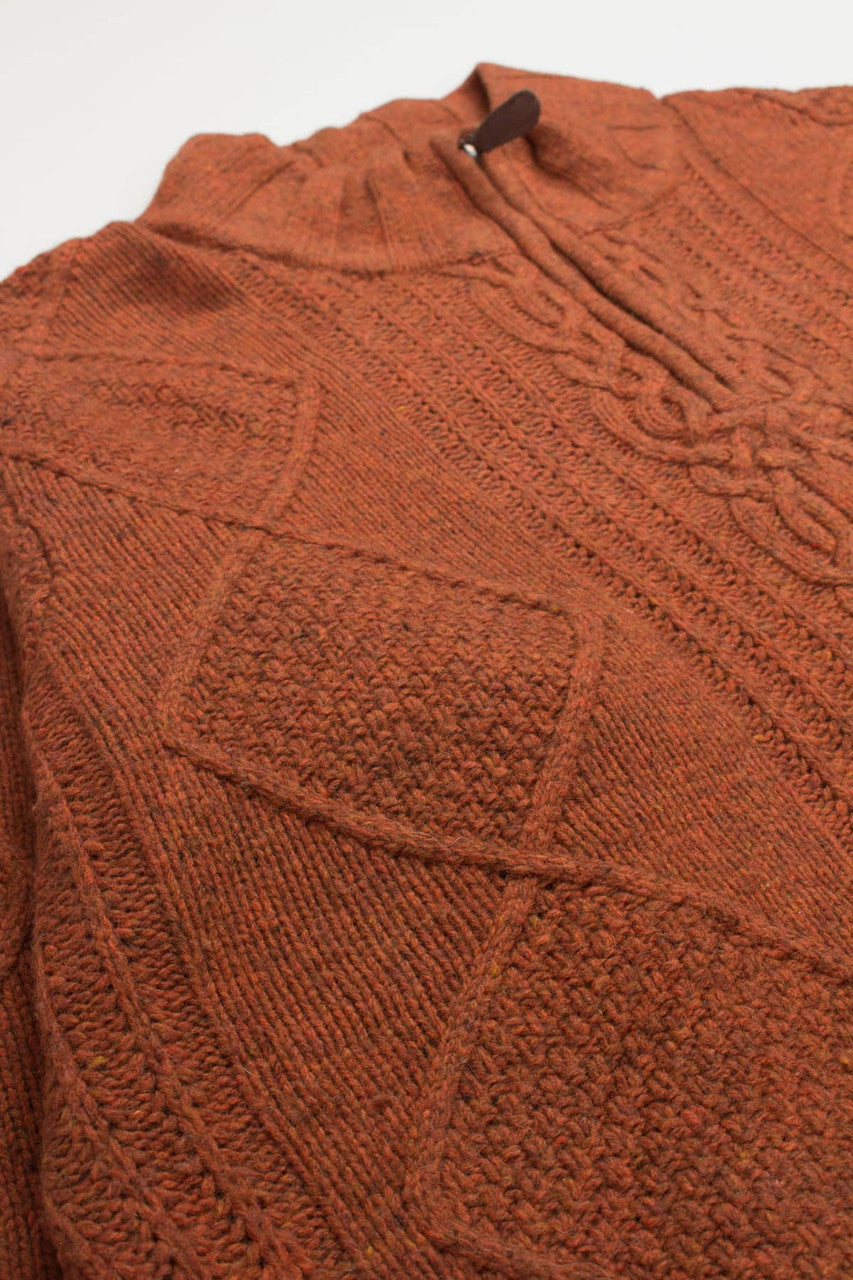 Pumpkin Jos. A. Bank Fisherman Sweater 756