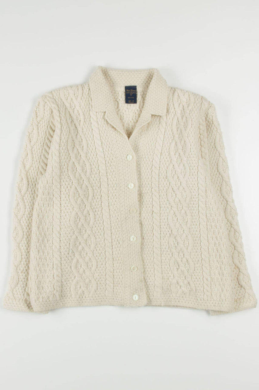 Vintage Paul James English Fisherman Cardigan 769