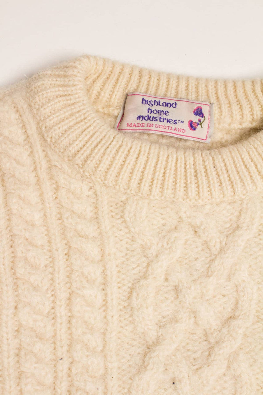 Highland Home Scottish Fisherman Sweater 817