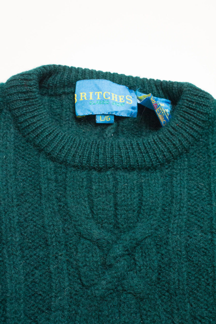 Emerald Britches Fisherman Sweater 835