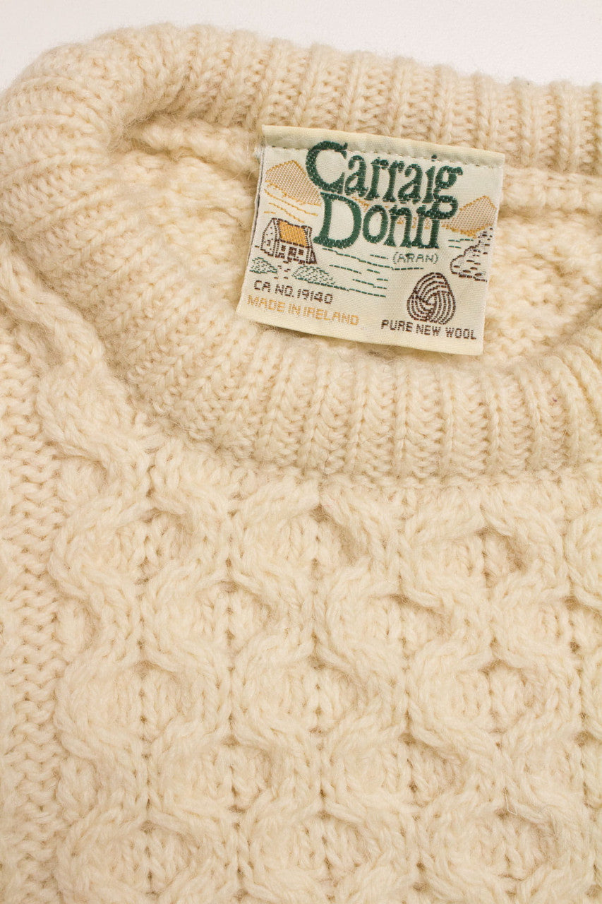Kid's Carraig Donn Irish Fisherman Sweater 841