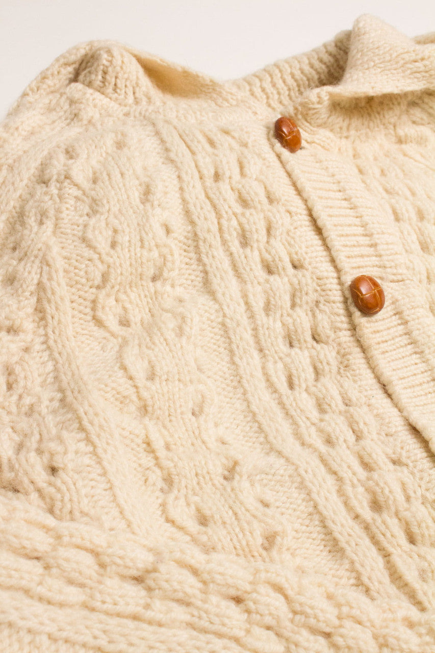 Vintage Filene's Irish Fisherman Cardigan 858