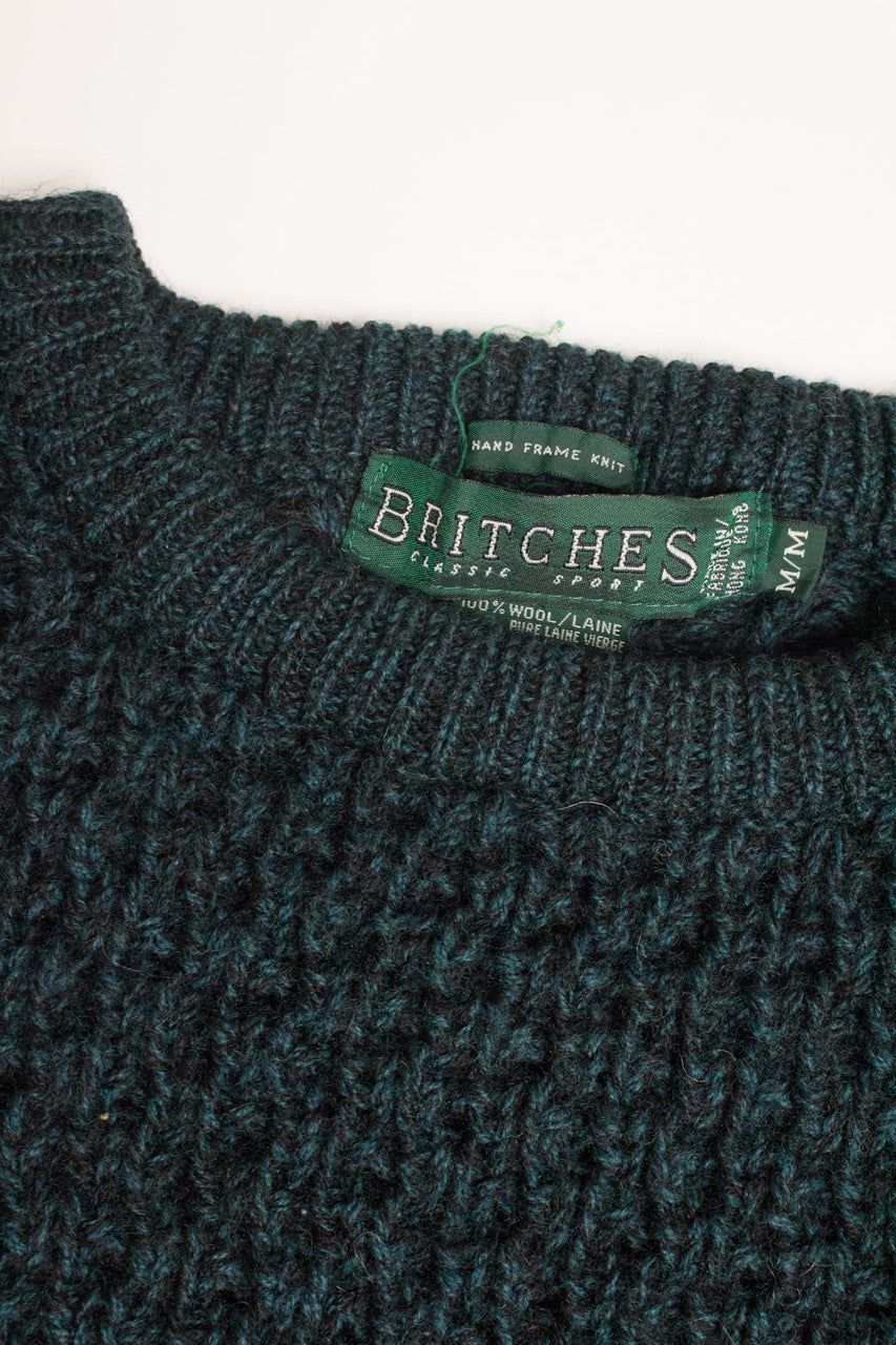 Emerald Britches Fisherman Sweater 866