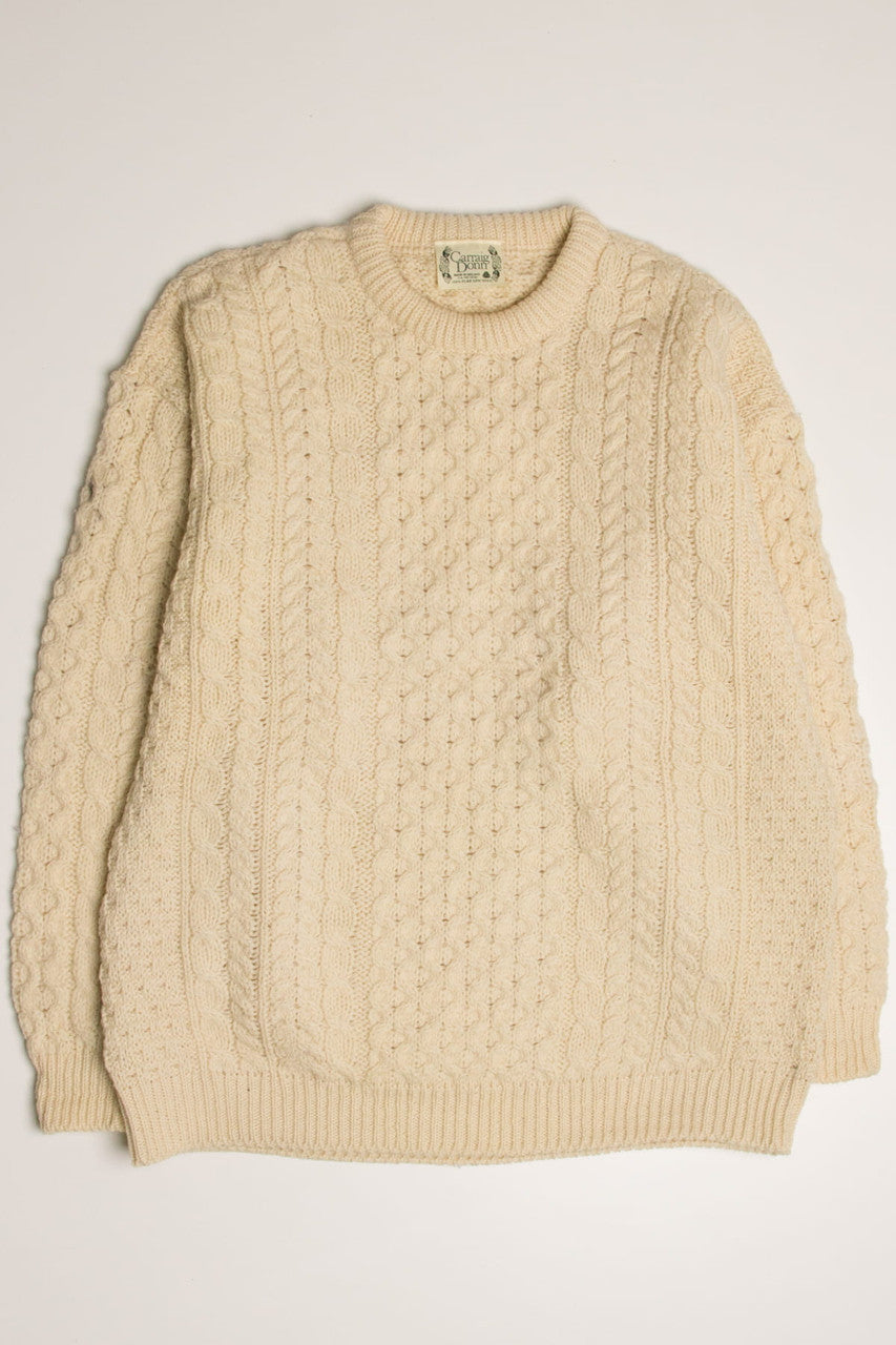 Vintage Carraig Donn Irish Fisherman Sweater 909