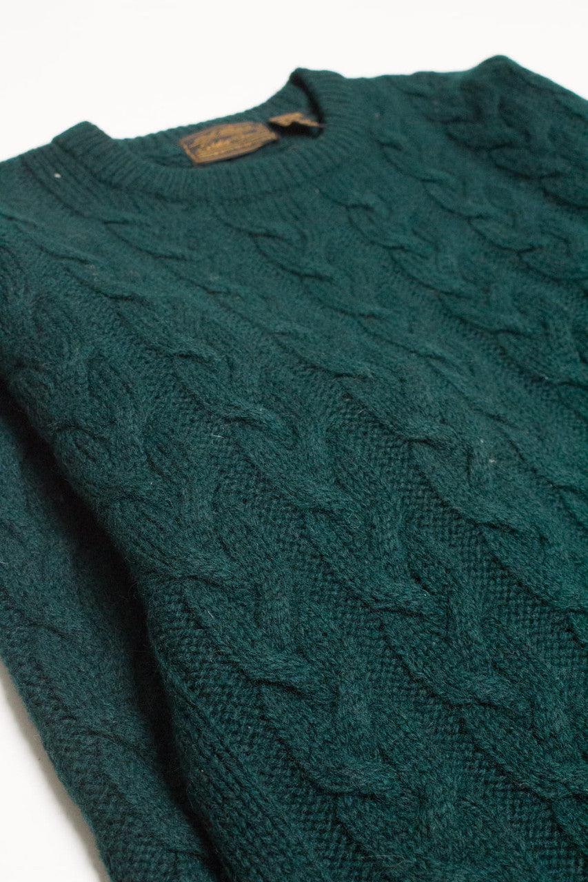 Emerald Eddie Bauer Fisherman Sweater 934